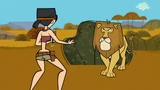 Africa heather lion scared