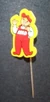 Pin87-Lego Man, Yellow Border