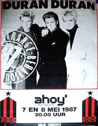 Poster duran duran ahoy 1987