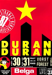 Poster duran duran belgium 1987