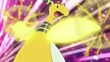 EP599 Ampharos usando Puño trueno