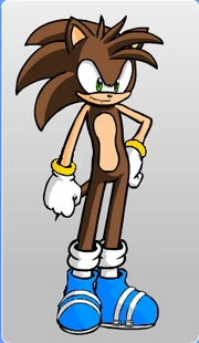 Bladez the Hedgehog (with ring cuffs!)