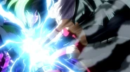 Mirajane using Evil Spark on Freed