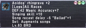 Aoidos' Rhingrave +2