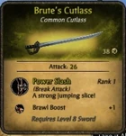 Brutes-cutlass