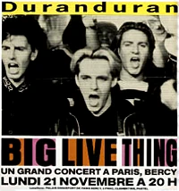 Poster duran duran bercy france
