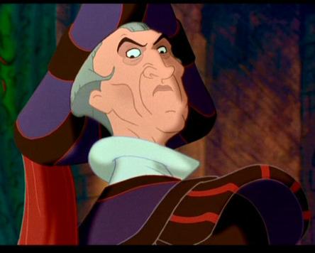 dame notre frollo claude hunchback disney judge villains 1996