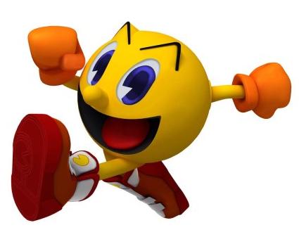 pac man with legs