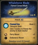 Whalebone Blade Cursed Blade
