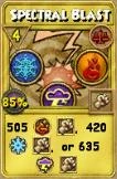 Spectral Blast Treasure Card