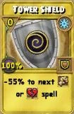 Tower Shield Treasure Card