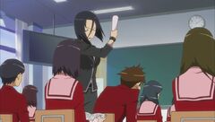 Nikaido slapping Keima