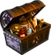 Treasure button chest on