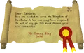 King's message read.png