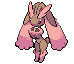 Imagen de Lopunny variocolor  macho o hembra en Pokémon Negro y Blanco