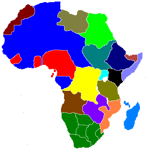 political map of africa. africa map political map
