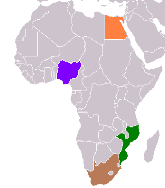 map of african countries with capitals. Capitals Of African Countries