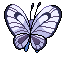 Imagen posterior de Butterfree hembra en la quinta generación