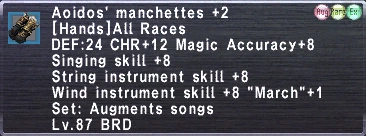 Aoidos' Manchettes +2