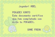 Diploma Pokédex Nacional RfVh