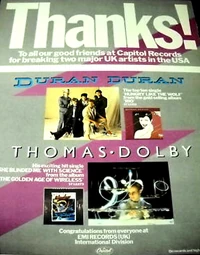 Poster duran billboard 1983 magazine advert thanks