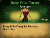 F Rose Petal Corset Red