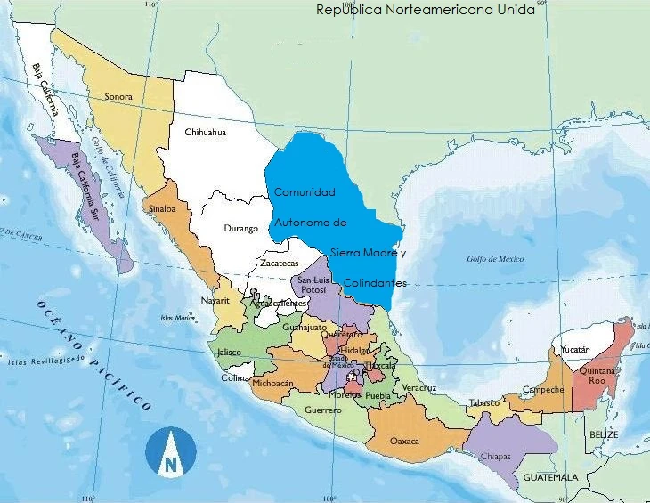 mexico mapa politico guadalajara