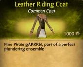 Leather Riding Coat