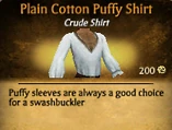 Plain Cotton Puffy Shirt
