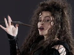 DH1 Bellatrix Lestrange with her wand 01