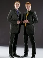 DH1 The Weasley twins in their wedding dress 01.jpg