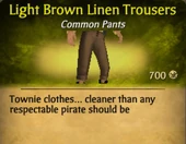 Light Brown Linen Trousers