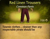 Red Linen Trousers