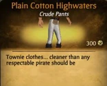 Plain Cotton Highwaters