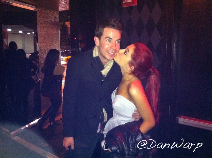 FileAriana give Jerry Trainor a kissjpg Featured onGalleryAriana Grande