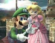 Luigi Peach Brawl