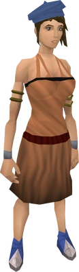 Blue beret equipped
