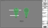 Modelsheet hologram withphilsface