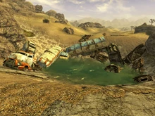 Radioactive road block