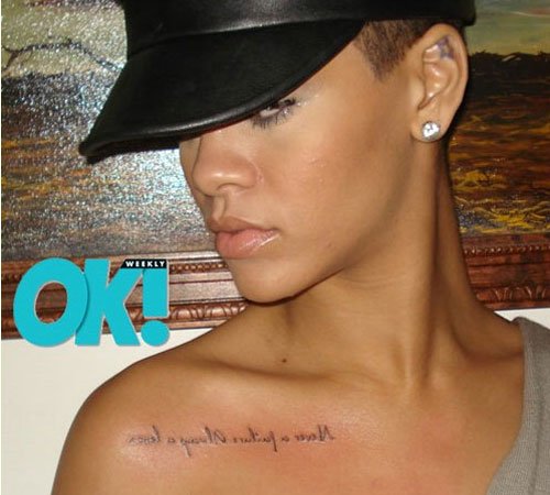 Lovelies, are you fond of Rihanna's newest tattoo? Is it too much or ...