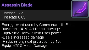 Assassin blade