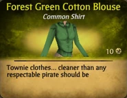 Forest Green Cotton Blouse