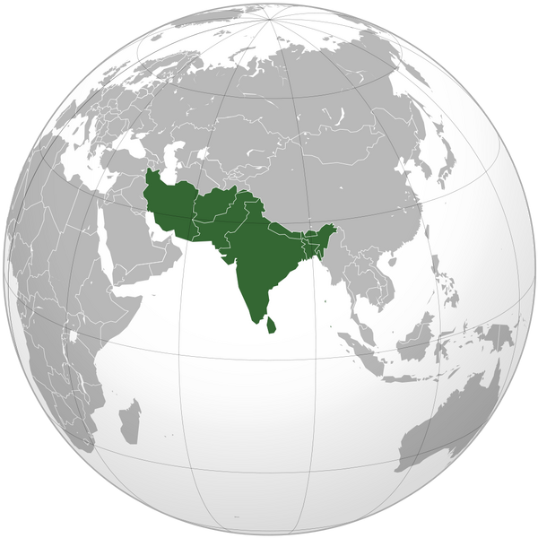 map of south asia. Map of South Asia.png