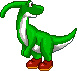 DC GreenDinoAdultUni.gif