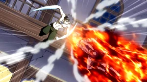 Gray and Natsu clash