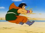 Invisible man beating Yamcha