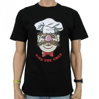 Logoshirt-TheSwedishChef-KissTheChef-T-Shirt-black