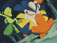 EP307 Hariyama usando Empujón