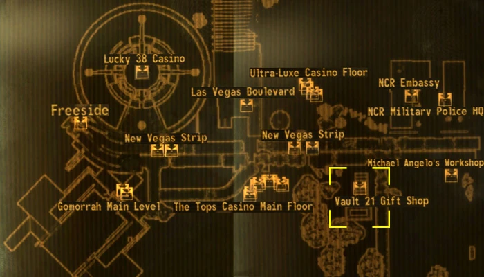 Vault 21 gift shop loc