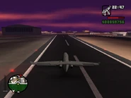 Freefall Jet estacionandose
